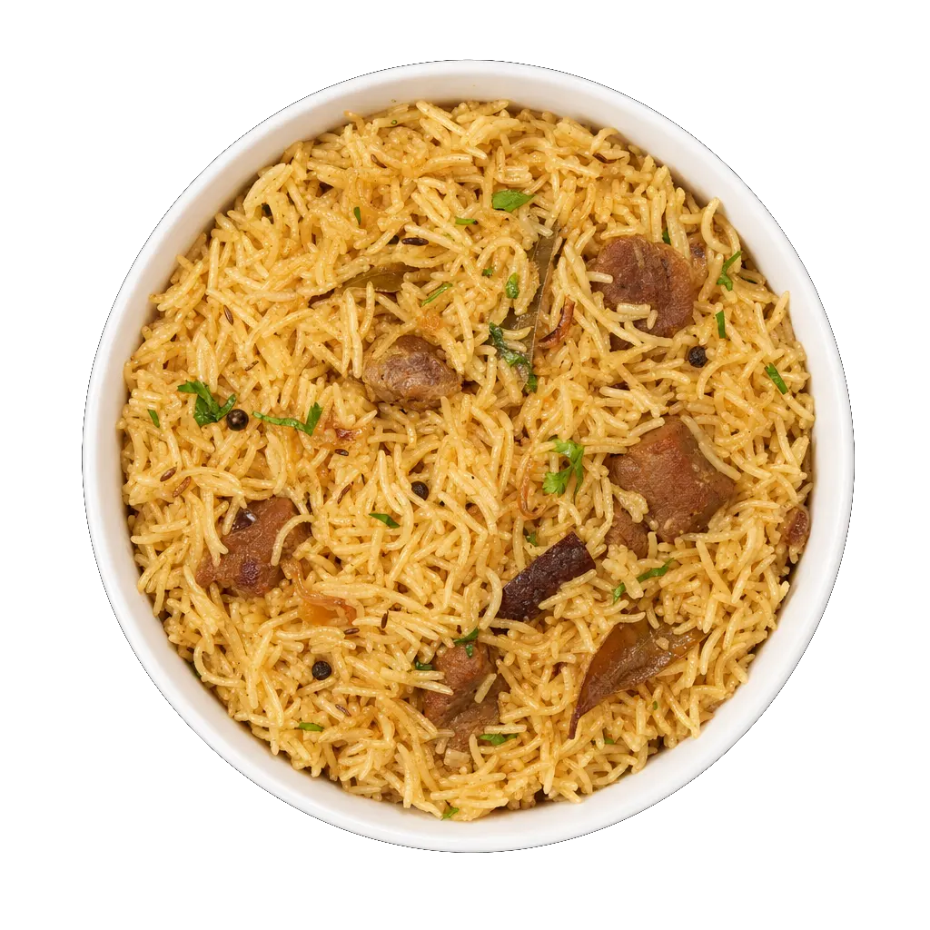 Pilau Rice, plated