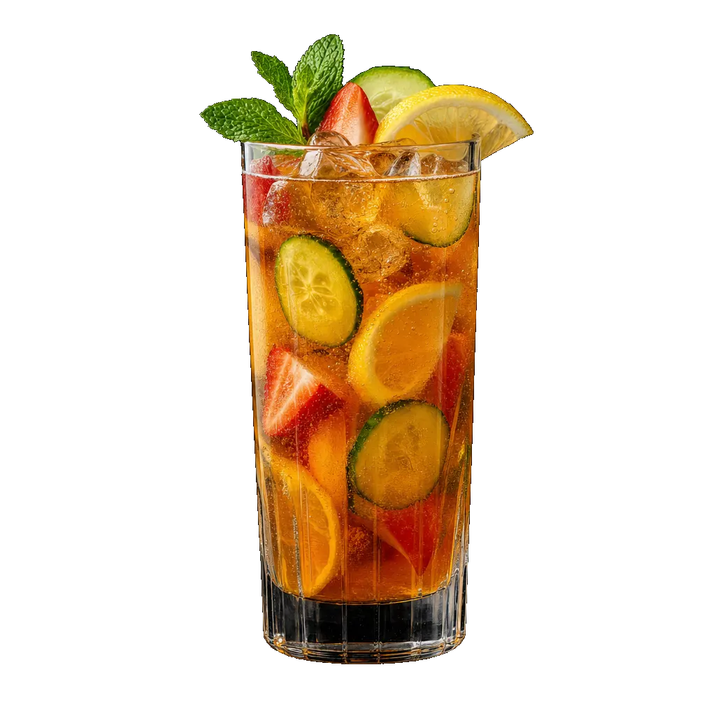 Pimm's Cup, plated