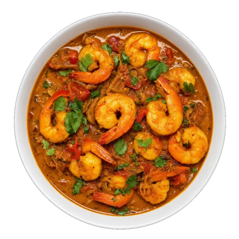 Prawn Curry, ready to serve