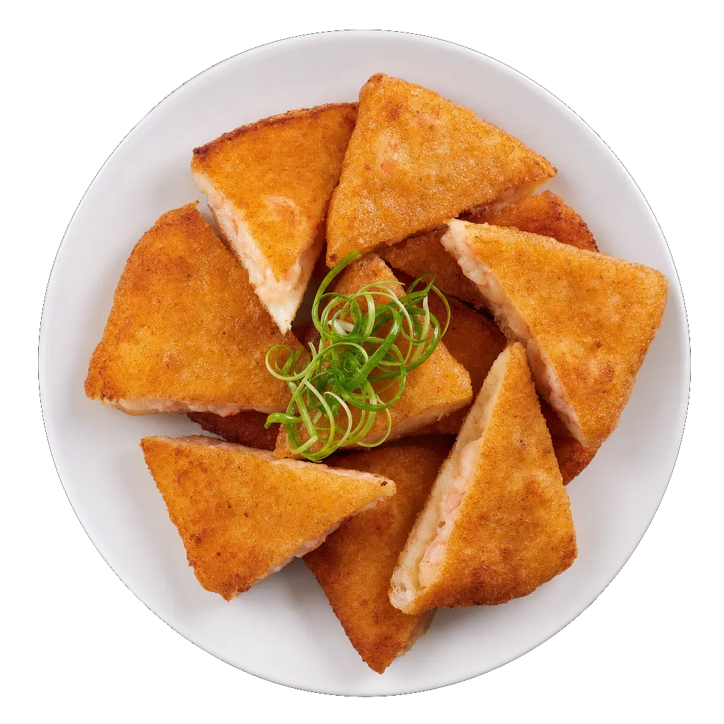 Prawn Toast, plated