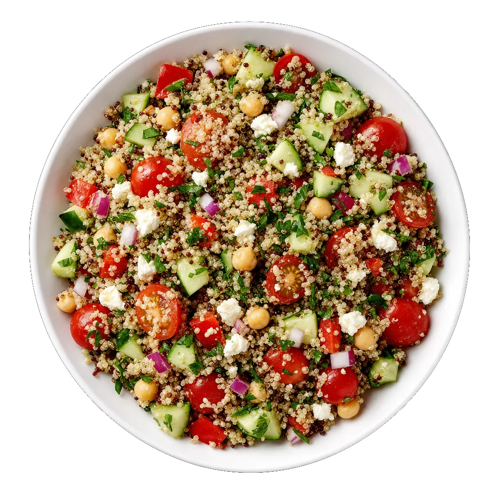 Quinoa Salad, plated