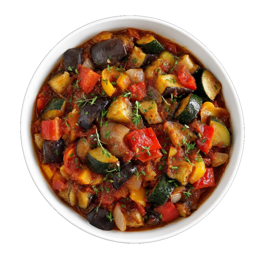 Ratatouille, plated