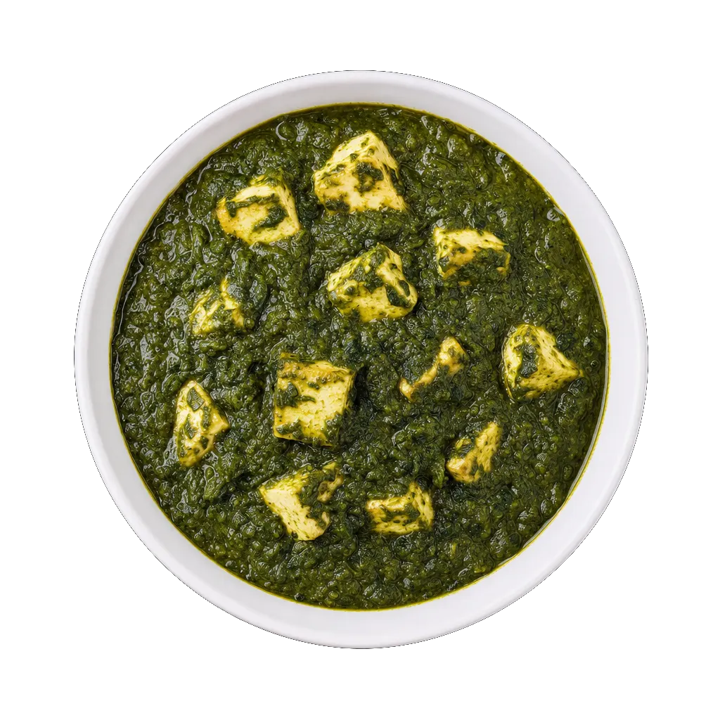 Saag Paneer, plated
