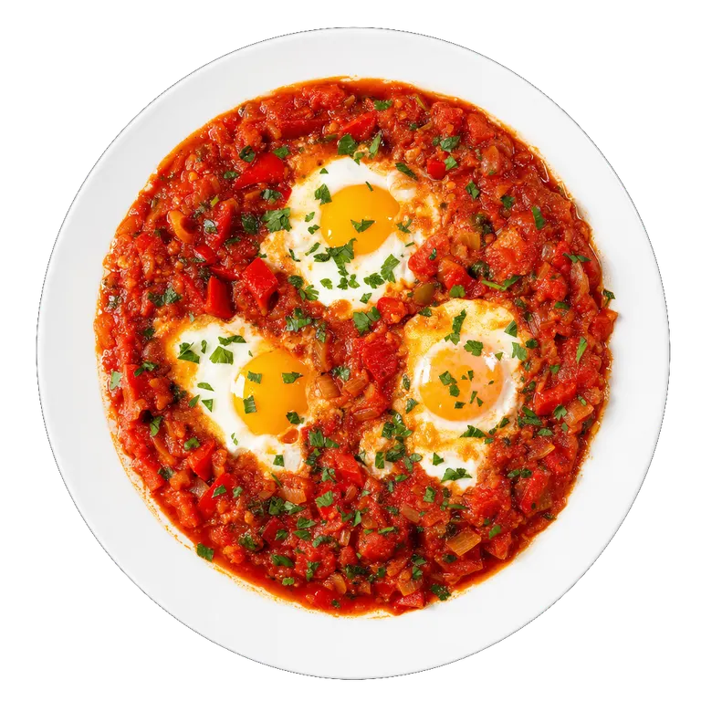 Shakshuka, ready to serve