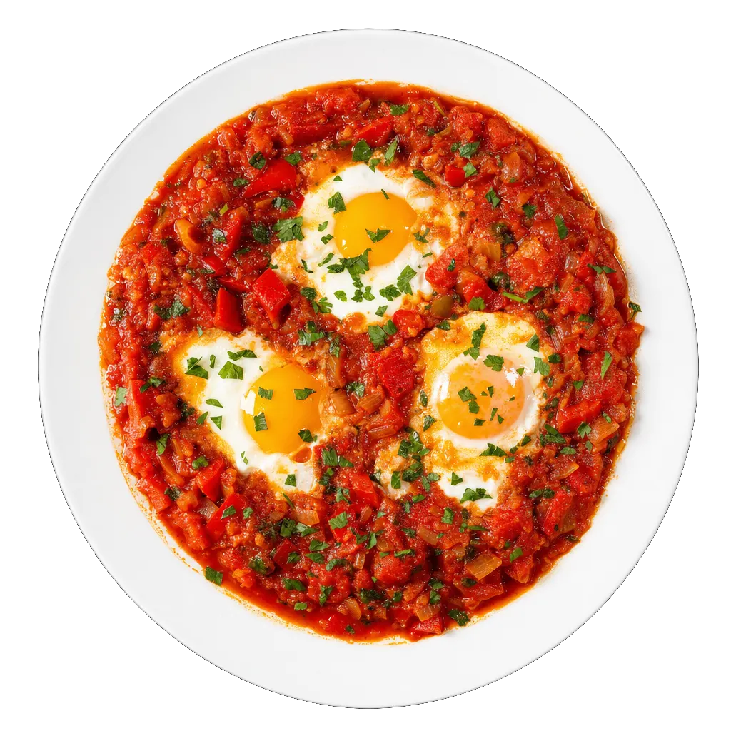 Shakshuka, plated