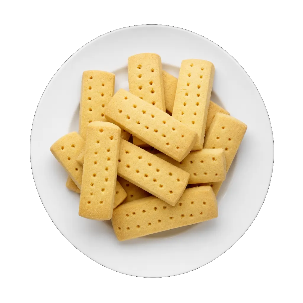Shortbread, plated