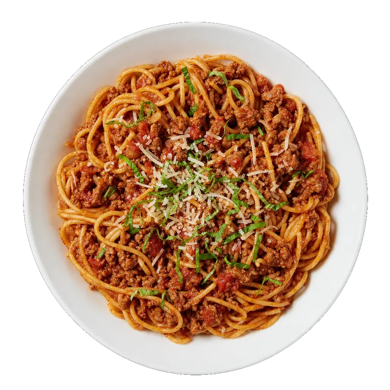 Spaghetti Bolognese, ready to serve