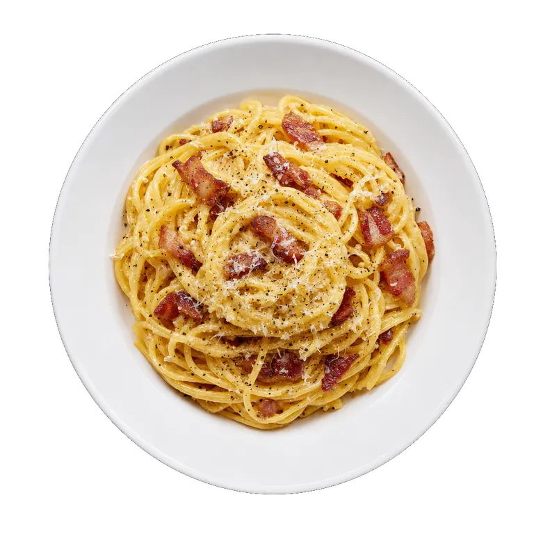 Spaghetti Carbonara, ready to serve