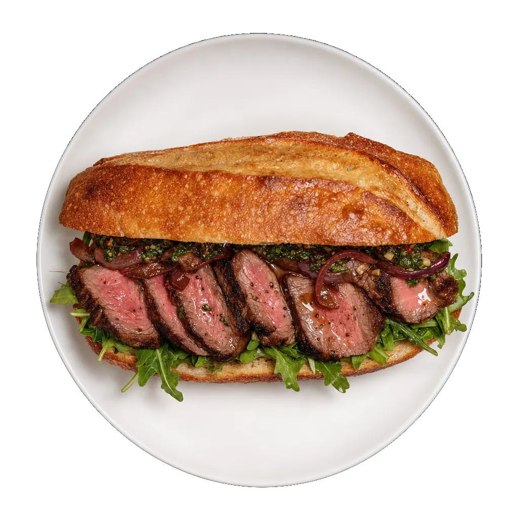 Steak Sandwich, plated