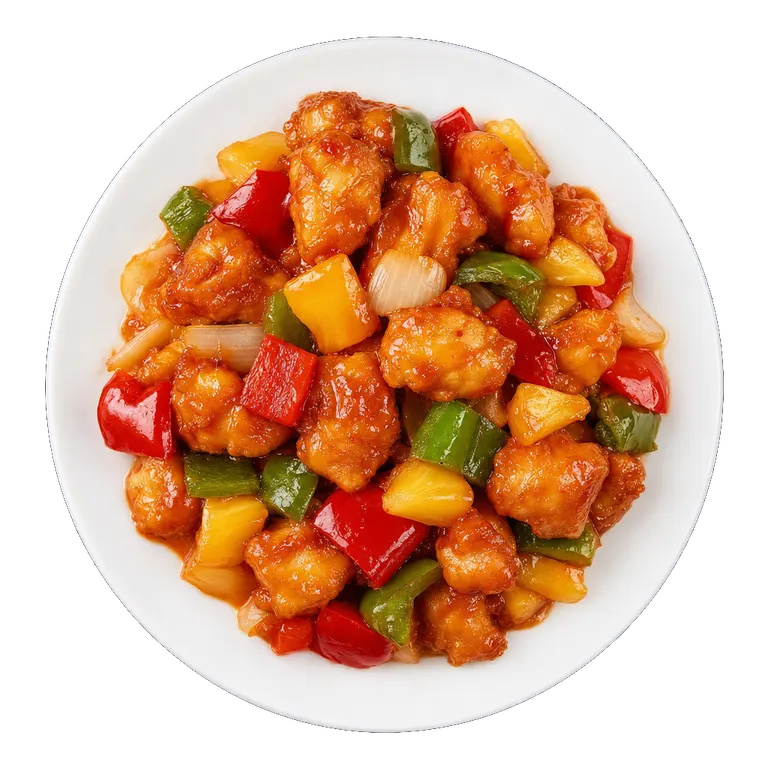 Sweet and Sour Chicken, ready to serve