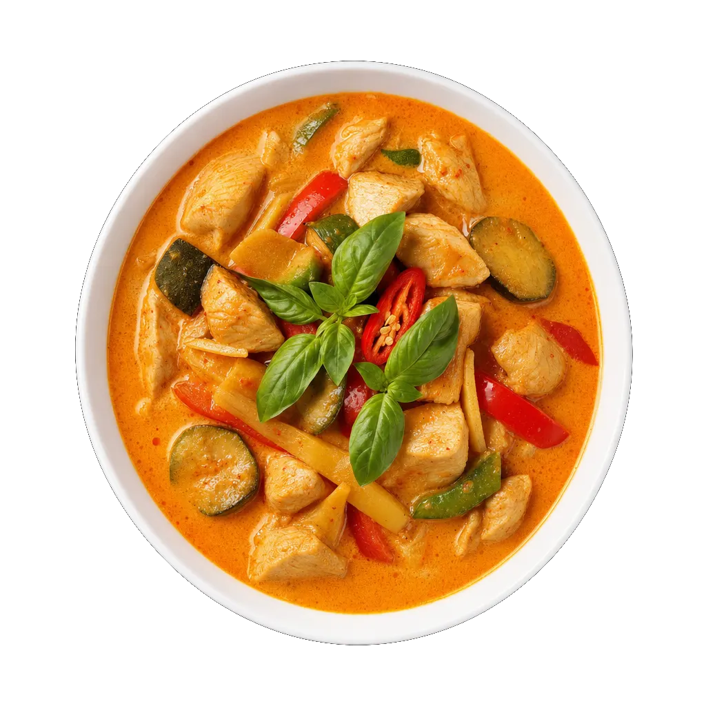 Thai Red Curry, plated