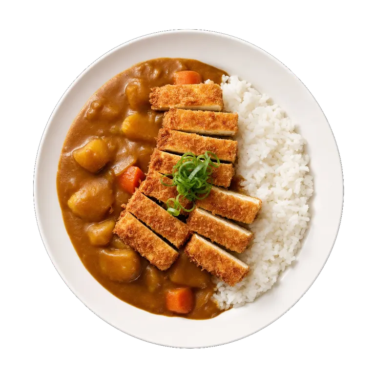 Tofu Katsu Curry, ready to serve