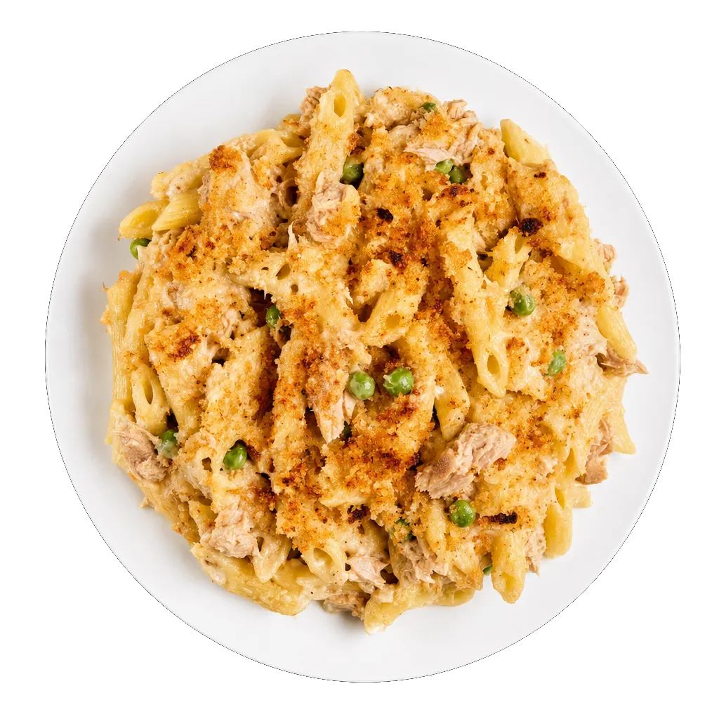 Tuna Pasta Bake, plated