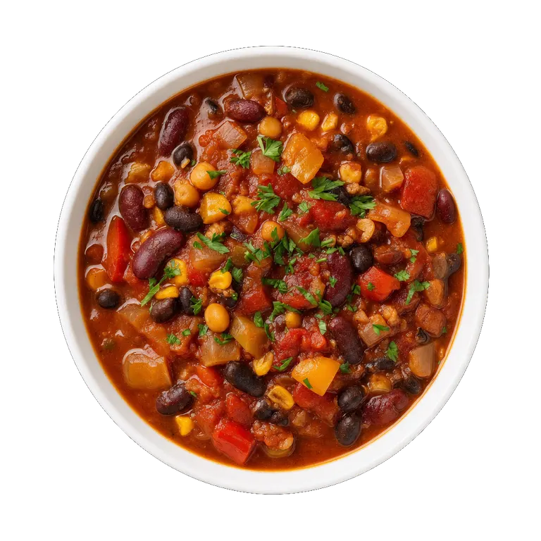 Vegetable Chili, ready to serve