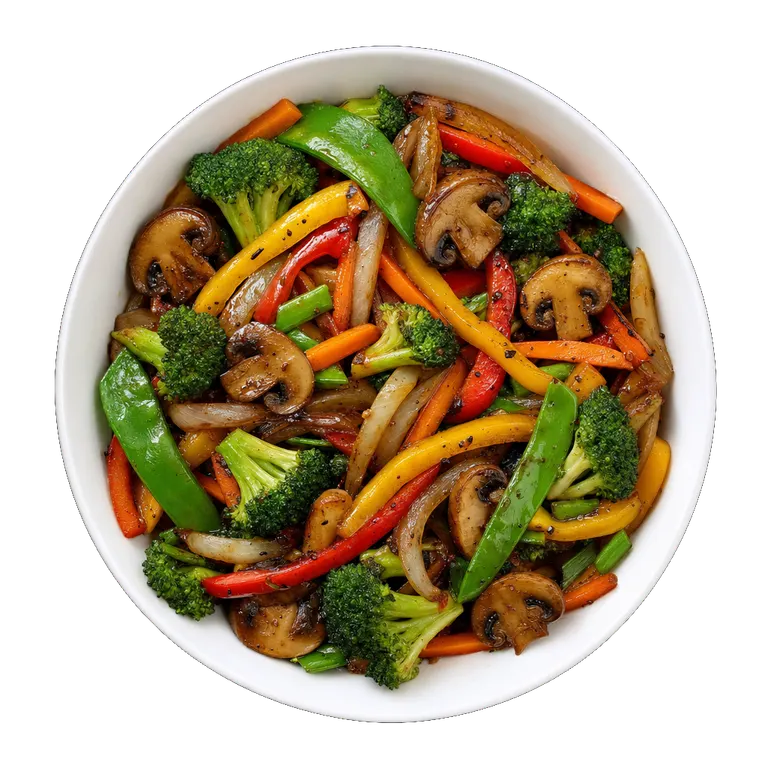 Vegetable Stir Fry, ready to serve