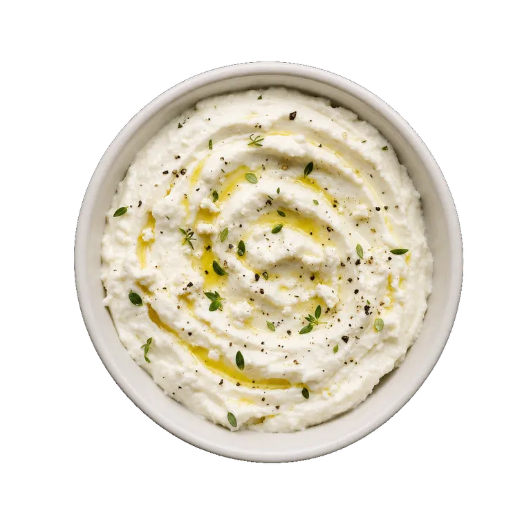 Whipped Feta Dip, ready to serve